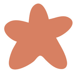 flower element one. decorative stylized. vector illustration