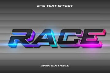 sport racing text effect