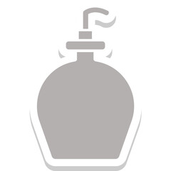 Perfume vector icon in sticker style 