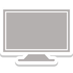 Lcd vector icon in sticker style 