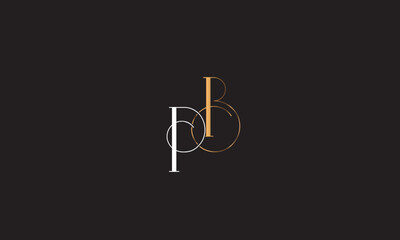 PB, BP, P, B Abstract Letters Logo Monogram	