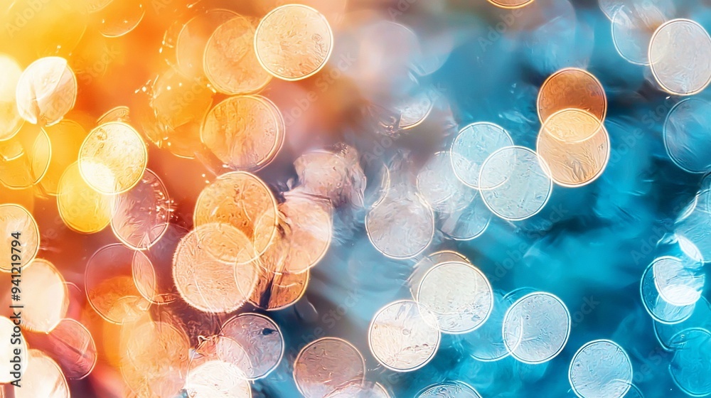 Aufkleber abstract bokeh lights.
