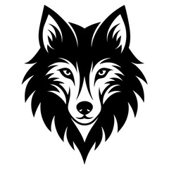 Wolf head vector illustration 