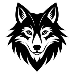 Wolf head vector illustration 