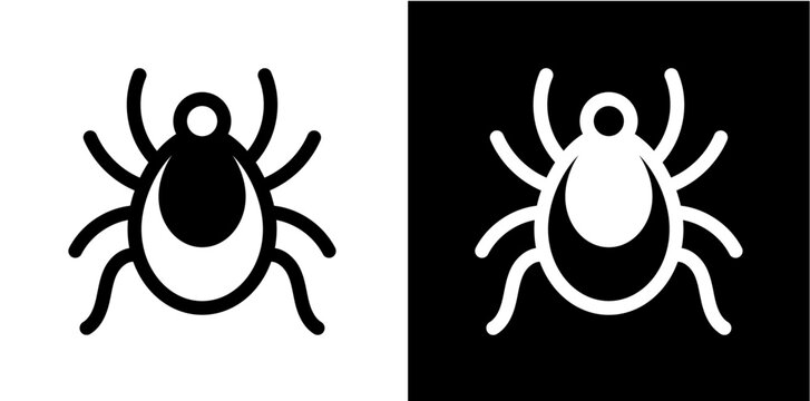 tick insect icon, bug vector illustration
