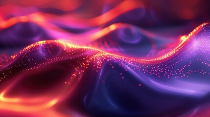 Glowing Lights and Soft Gradients in a Dreamlike Abstract Background