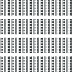 Small balls or gradient buttons are arranged in vertical rows.