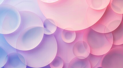 Abstract Background Featuring Soft Gradients and Varied Circle Sizes