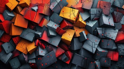Colorful Geometric Abstractions with Artistic Flair
