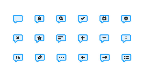 Chat - Vector Icons - Premium Outlined Icon Pack