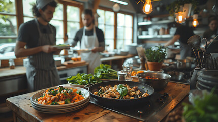 Obraz premium restaurant