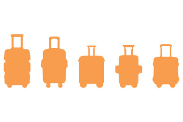 Obraz premium Simple travel suitcase illustration. Fashion design