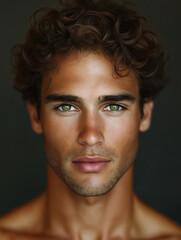 Fototapeta premium close up portrait of a young man