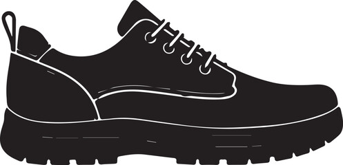 Shoe silhouette vector illustration design