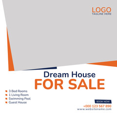 dream home social media post design template is up for sale.