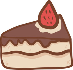 Rich Chocolate Cake Slice Delight