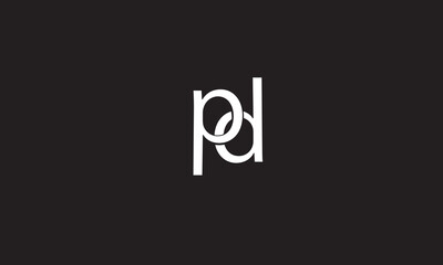  PD, DP, P, D Abstract Letters Logo Monogram