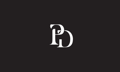  PD, DP, P, D Abstract Letters Logo Monogram