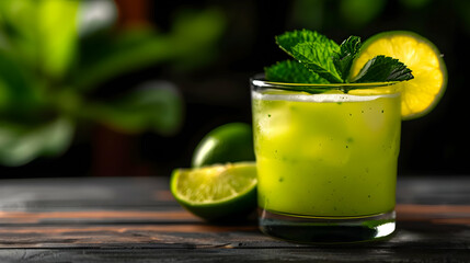 Artisanal Margarita Cocktail Ancient Ruins Neon