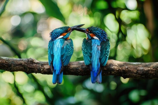 Young Oriental dwarf kingfishers, Chiplun, Maharashtra, India.
