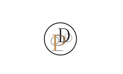 PD, DP, P, D Abstract Letters Logo Monogram