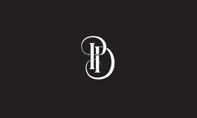 PD, DP, P, D Abstract Letters Logo Monogram