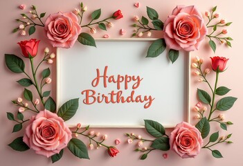 Custom Illustrated Birthday Portrait Card for Parties and Events 