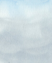 Watercolor landscape background. Texture paper. Blue grey colors