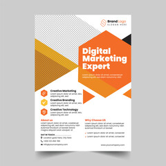 Digital marketing expart flyer design template