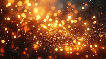 Naklejka premium Twinkling fairy lights forming a magical background