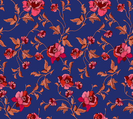 seamless floral pattern illustration design