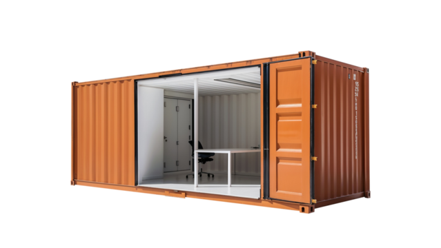 Office made from containers PNG Transparent