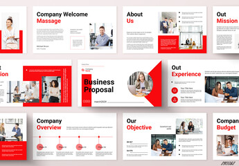 Red Business Digital Presentation