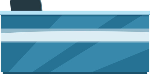 Fototapeta premium Modern reception desk being empty in waiting room