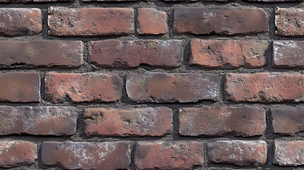 Obraz premium A close-up of a brick wall with a rustic, weathered texture.