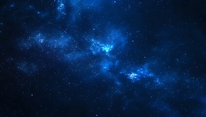 Cosmic Nebulae: A Starry Night Sky Filled with Galactic Wonder and Mystery