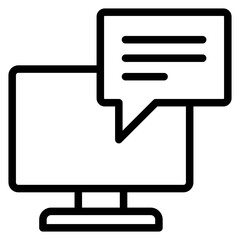 Chat Outline Icon