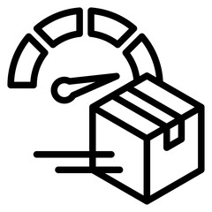 Fast Delivery Outline Icon