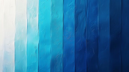 Abstract blue and white ombre gradient wood panel background.
