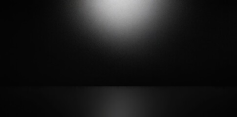 Black Textured Surface with Spotlight