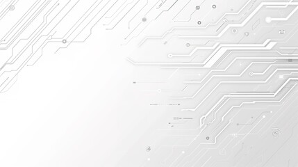 Stunning White Simple Technological Background: A Modern and Sleek Visual Delight. Showcasing the Fusion of Simplicity and Innovation.