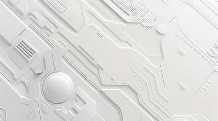 Stunning White Simple Technological Background: A Modern and Sleek Visual Delight. Showcasing the Fusion of Simplicity and Innovation.