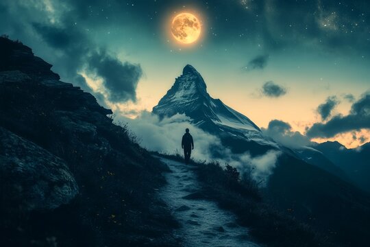 Inspiring new years in 2025: achievement success resolution improvement in 2024 mountain years celebration conquering overcomers in 2026 optimism positivity in the new year