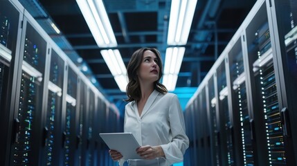 The Woman in Data Center