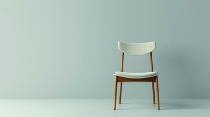 A single, modern chair against a plain background, highlighting its sleek design