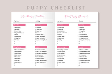 New Puppy Checklist KDP Interior
