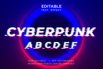 Editable Modern 3D Text Effect – Gradient Chrome Typography Vector Design