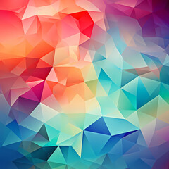 Obraz premium Abstract blue and orange polygon pattern