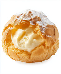 シュークリームの白背景素材