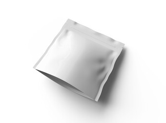 Rendered image for a square glossy sealed doypack on transparent background